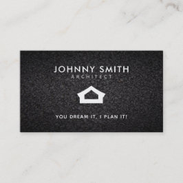 Cartões de visitas dos slogan do arquiteto