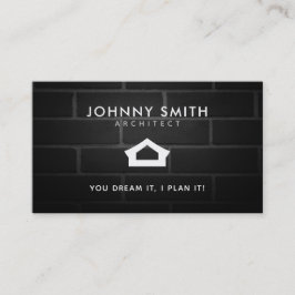Cartões de visitas dos slogan do arquiteto