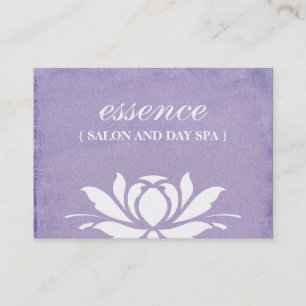 Cartões de visitas dos termas do salão de beleza