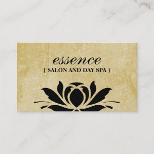 Cartões de visitas dos termas do salão de beleza e
