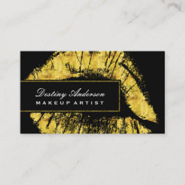 Cartões de visitas Dourados da composição do