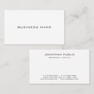 Cartões de visitas Elegante Modern Professional