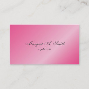 Cartões de visitas elegantes, cor-de-rosa brilhant