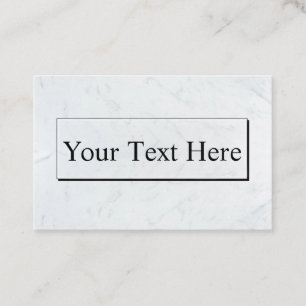 Cartões de visitas elegantes de mármore brancos