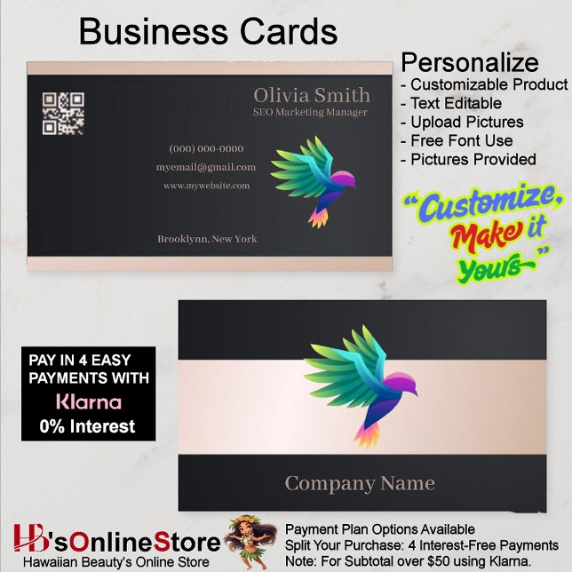 Cartões de visitas Elegantes de Pêssego Personaliz (Customizable Peach Elegant Business Cards 6.
)