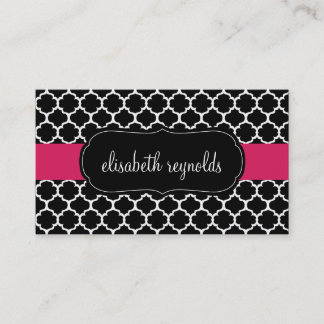 Cartões de visitas elegantes de Quatrefoil