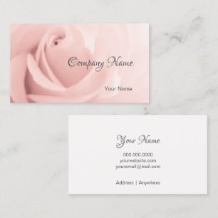 Cartões de visitas elegantes de Rosa cor-de-rosa