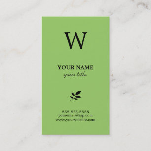 Cartões de visitas elegantes do monograma