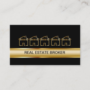 Cartões de visitas elegantes dos bens imobiliári