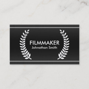 Cartões de visitas elegantes dos louros do filme