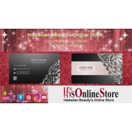 Cartões de visitas Elegantes Editáveis Personalizá