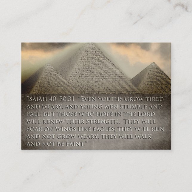 Cartões de visitas espirituais da pirâmide Lightwo (Frente)