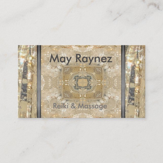 Cartões de visitas espirituais do Rainbow LightWor (Frente)