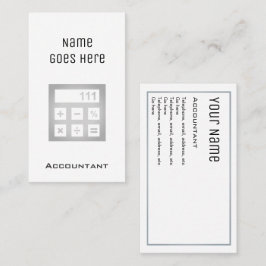 Cartões de visitas "essenciais" do contador