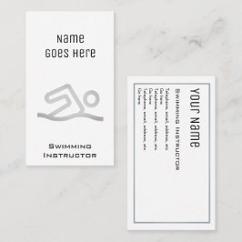 Cartões de visitas "essenciais" do instrutor da