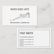 Cartões de visitas "essenciais" do Snooker
