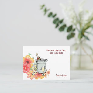 Cartões de visitas, excelente loja de bebidas