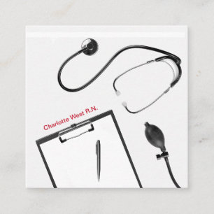 Cartões de visitas Exclusivos de Enfermeira Regist