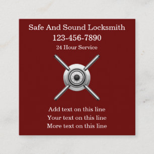 Cartões de visitas exclusivos do locksmith