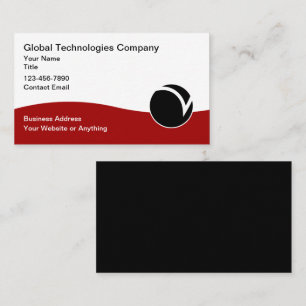 Cartões de visitas exclusivos do logotipo de tecno