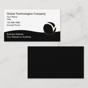 Cartões de visitas exclusivos do logotipo de tecno