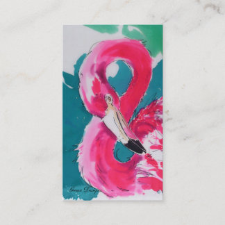 Cartões de visitas Fabulosos de Flamingo