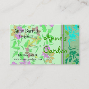 Cartões de visitas florais