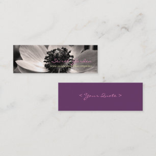 Cartões de visitas florais da fotografia da
