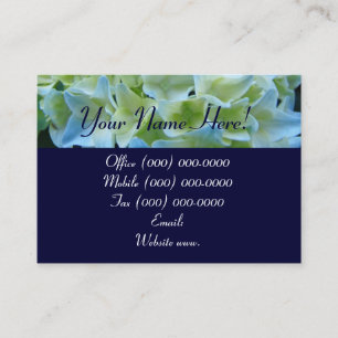 Cartões de visitas Florais Personalizadas Hydrange