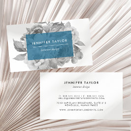 Cartões de visitas Florais Vintage | Ceruleano