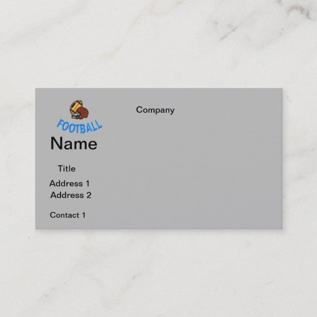 cartões de visitas FOOTBALL (Frente)