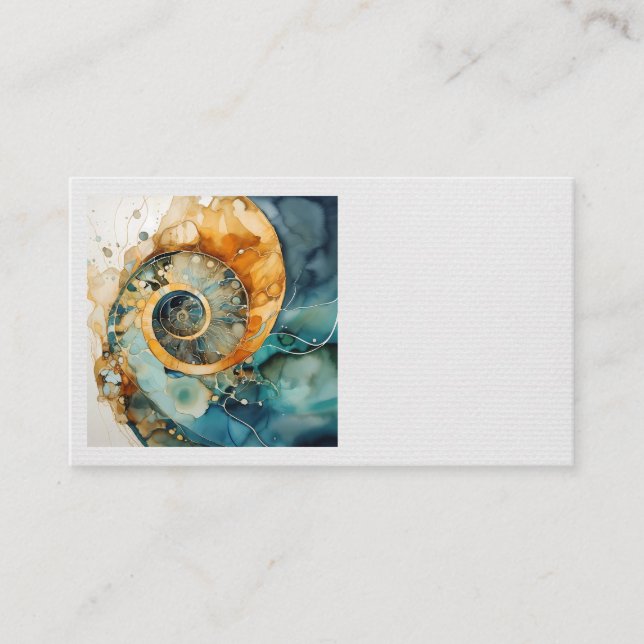 Cartões de visitas Fósseis Ammonite Gem (Frente)