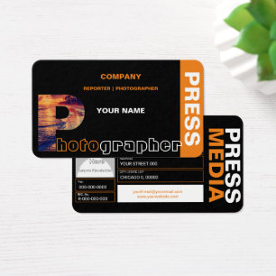 Cartões de visitas Fotógrafo