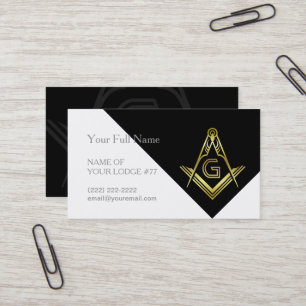 Cartões de visitas Freemason   Modelos maçônico