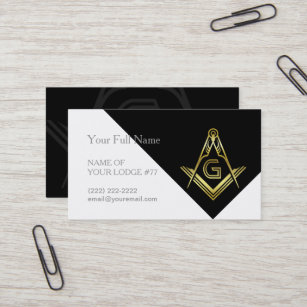 Cartões de visitas Freemason   Modelos maçônicos