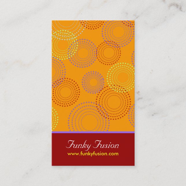 Cartões de visitas Funky (Frente)