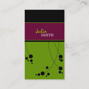 Cartões de visitas Funky dos pontos