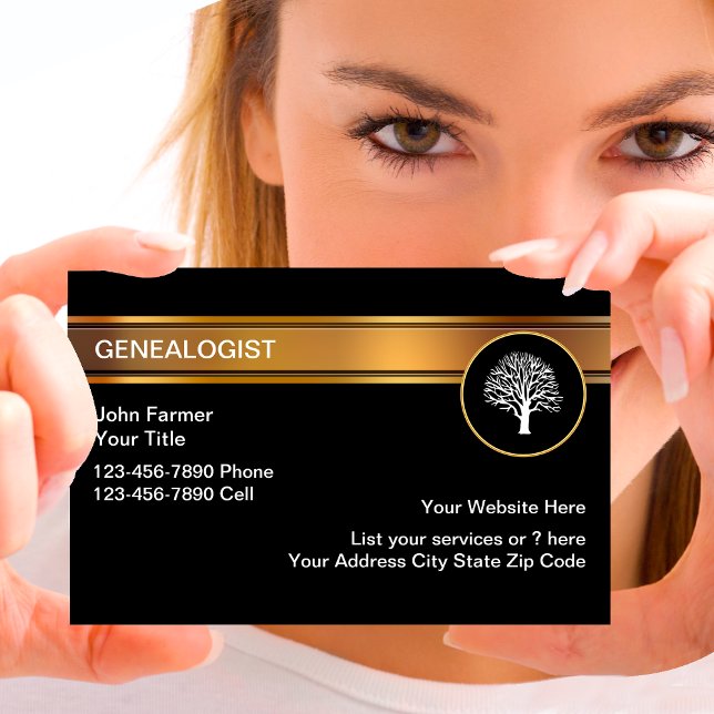 Cartões de visitas Genealogistas Clássicos (Criador carregado)