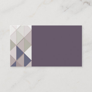 Cartões de visitas Geométricos de Diamante Plum
