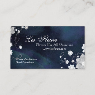 Cartões de visitas Glittery chiques do florista