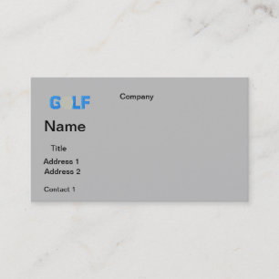 cartões de visitas GOLF