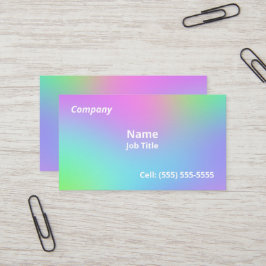 Cartões de visitas Gradientes Suaves do Arco-íris
