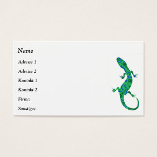 Cartões de visitas Green Gecko