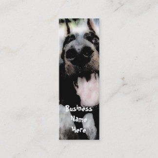 Cartões de visitas Grunge Dog Bookmark