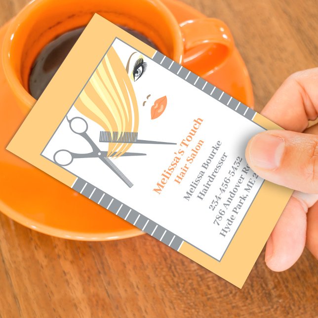 Cartões de visitas Hair Salon (Criador carregado)