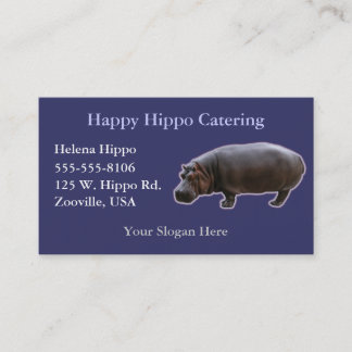 Cartões de visitas Hippopotamus