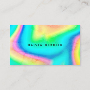 Cartões de visitas holográficas minimalistas