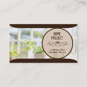 Cartões de visitas Home do projeto de Carly