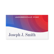 Cartões de visitas HVAC profissionais modernos