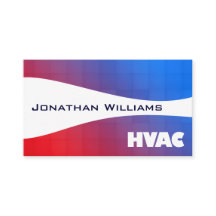 Cartões de visitas HVAC profissionais modernos